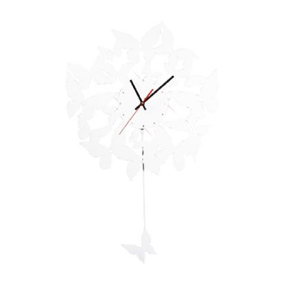 IL70109  Infinity Crystal Butterfly With Pendulum Clock